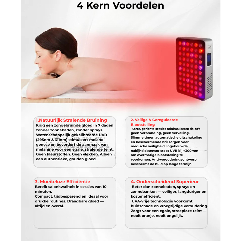 4 voordelen in bruining en veiligheid