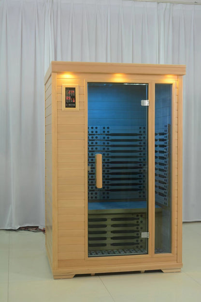 Infrarood Saunacabine Binnenshuis - SGROW SN-002 | 1700W Hemlock Hout