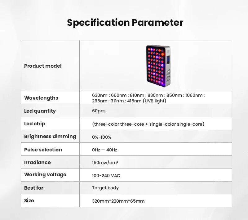 BK300 UVB Tanning & Wellness Panel