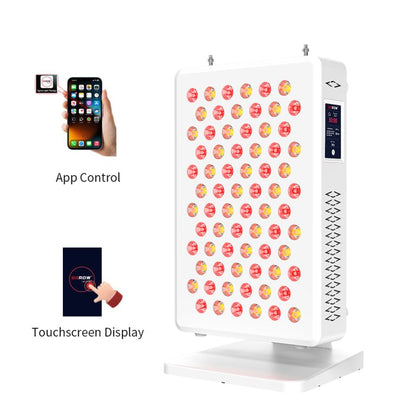 Tafelmodel wit met afbeeldingmobiel app control en foto touchscreen display