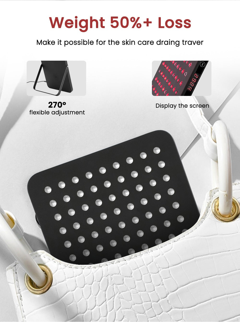 CP459PRO Ultra-dun red light fysiotherapie lamp (660nm, 850nm, 470nm)